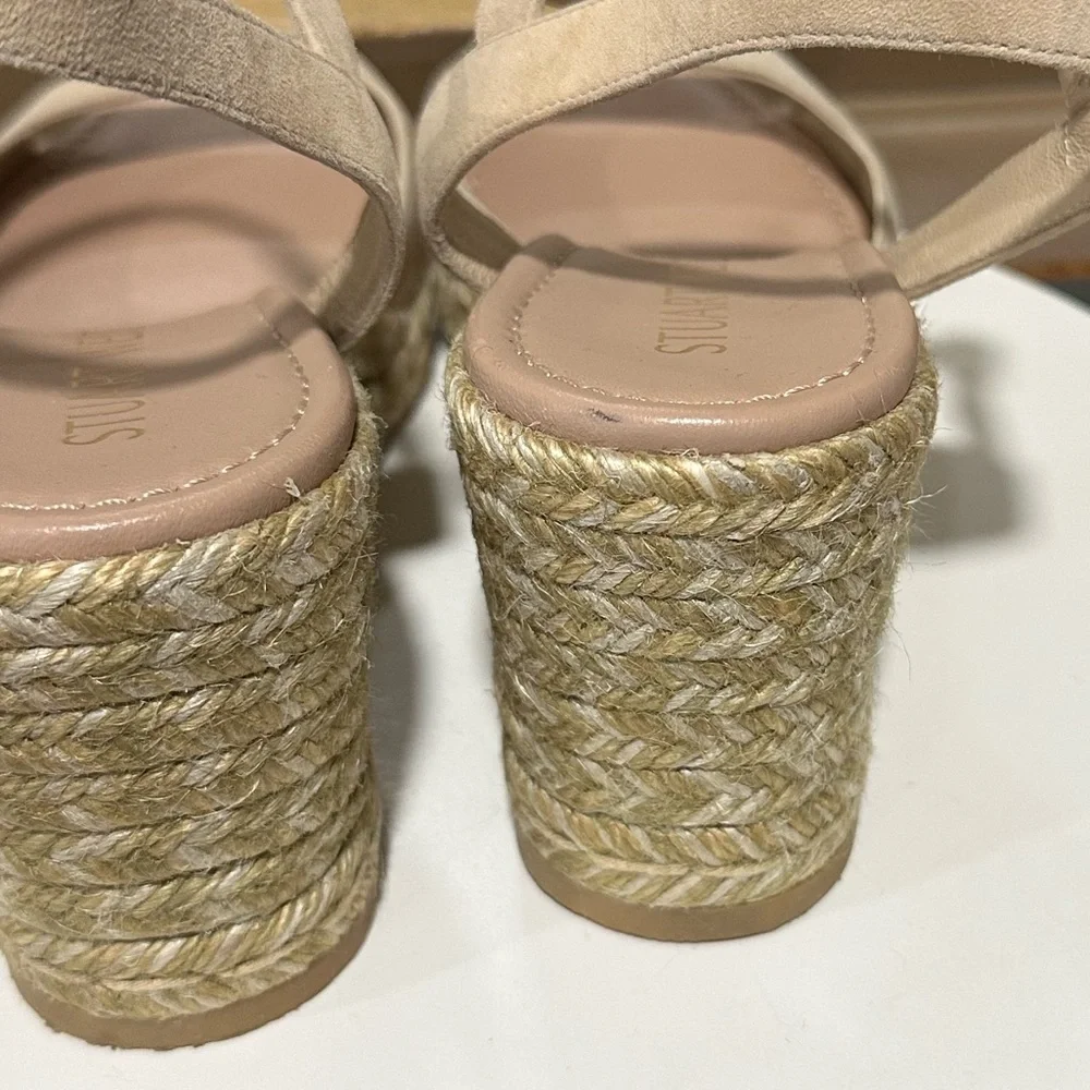 🌹STUART WEITZMAN🌹 Tia Espadrille Wedge Sandal Size: 8.5B